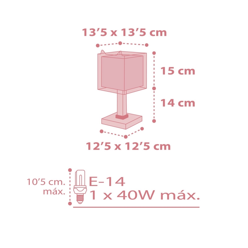 Dalber 64581 - Dětská lampička LITTLE FOX 1xE14/40W/230V