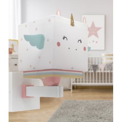 Dalber 64599 - Dětské nástěnné svítidlo LITTLE UNICORN 1xE27/15W/230V