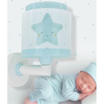 Dalber 76019T - Dětské nástěnné svítidlo BABY DREAMS 1xE27/15W/230V modrá