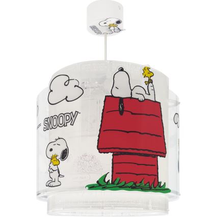 Dalber 76302 - Dětský lustr SNOOPY 1xE27/15W/230V bílá/červená