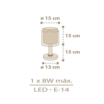 Dalber 76871 - Dětská lampička BABY CHICK 1xE14/8W/230V