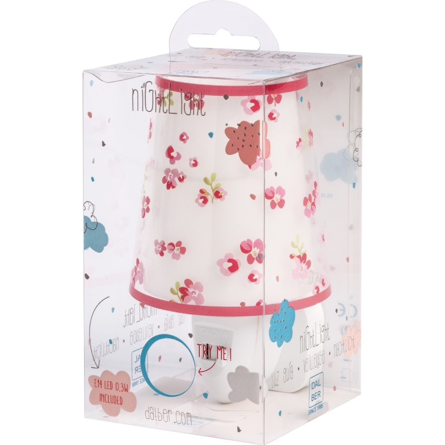 Dalber 81175S - LED Lampička do zásuvky DREAM FLOWERS 1xE14/0,3W/230V
