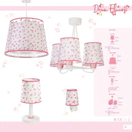 Dalber 81175S - LED Lampička do zásuvky DREAM FLOWERS 1xE14/0,3W/230V