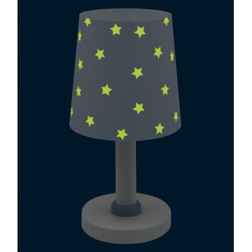 Dalber 82211T - Dětská lampička STAR LIGHT 1xE14/40W/230V modrá