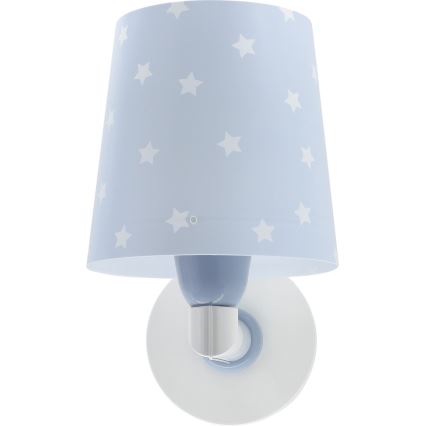 Dalber 82219T - Dětské nástěnné svítidlo STAR LIGHT 1xE27/60W/230V modrá