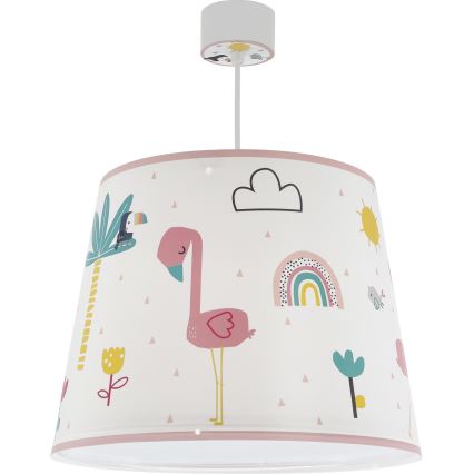 Dalber 82462 - Dětský lustr FLAMINGO 1xE27/15W/230V