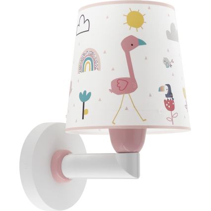 Dalber 82469 - Dětské nástěnné svítidlo FLAMINGO 1xE27/15W/230V