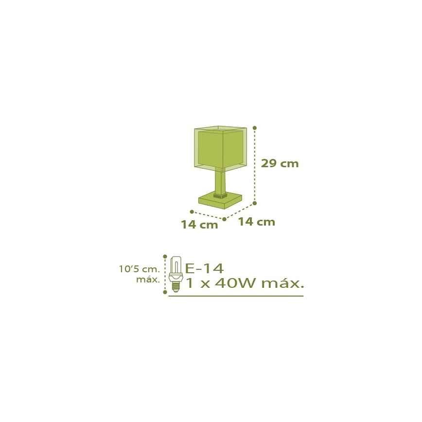 Dalber D-11671 - Dětská lampička MY SWEET HOME 1xE14/40W/230V