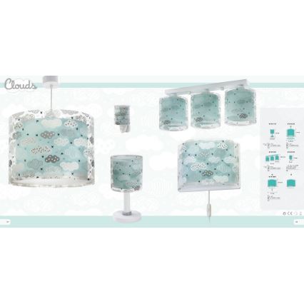 Dalber D-41418H - Dětské nástěnné svítidlo CLOUDS 1xE27/60W/230V