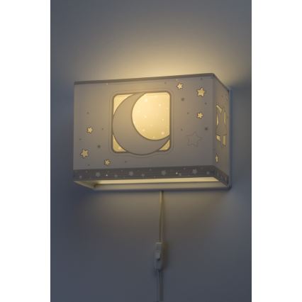 Dalber D-63238E - Dětské nástěnné svítidlo MOONLIGHT 1xE27/60W/230V