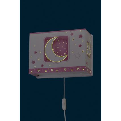 Dalber D-63238S - Dětské nástěnné svítidlo MOONLIGHT 1xE27/60W/230V