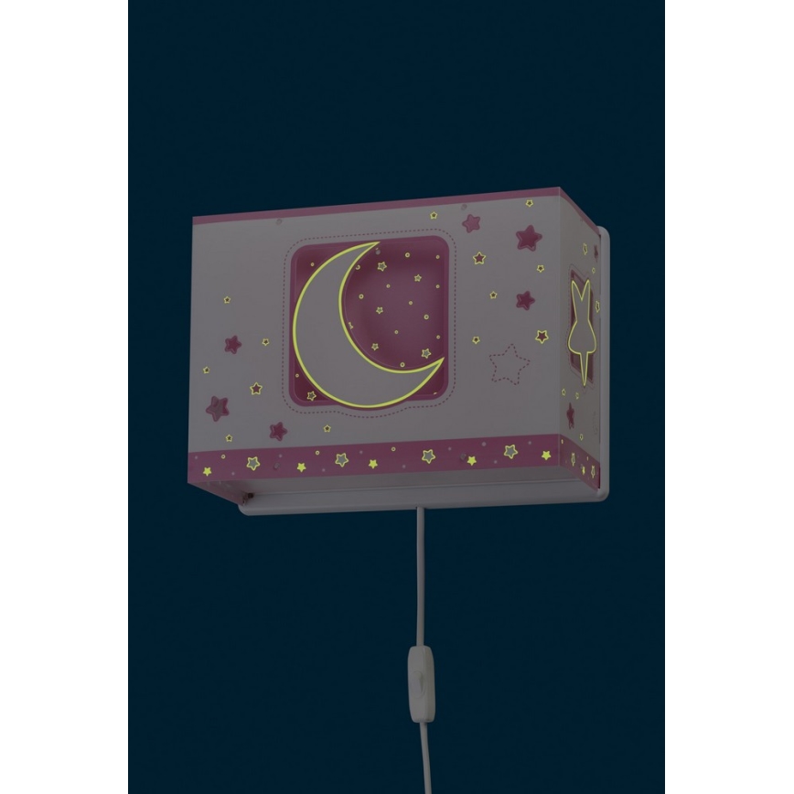 Dalber D-63238S - Dětské nástěnné svítidlo MOONLIGHT 1xE27/60W/230V