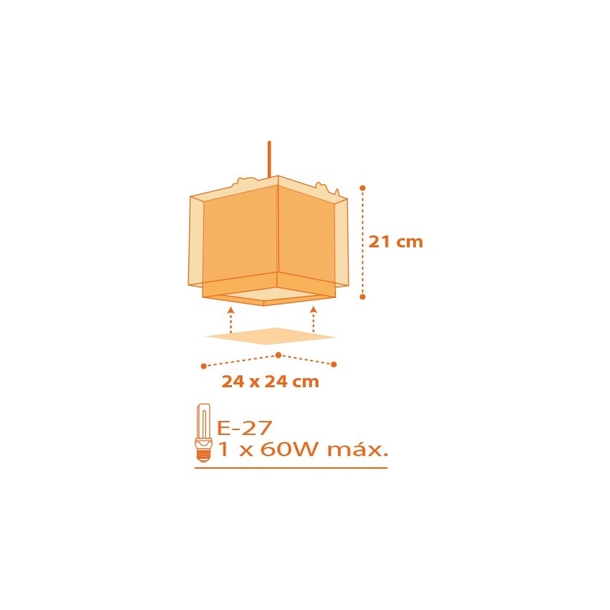 Dalber D-73452 - Dětský lustr DINOS 1xE27/60W/230V