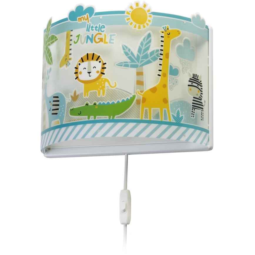 Dalber D-76118 - Dětské nástěnné svítidlo MY LITTLE JUNGLE 1xE27/15W/230V