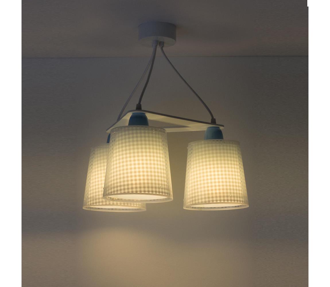 Dalber Dalber D-80224T - Dětský lustr VICHY 3xE27/60W/230V PI303