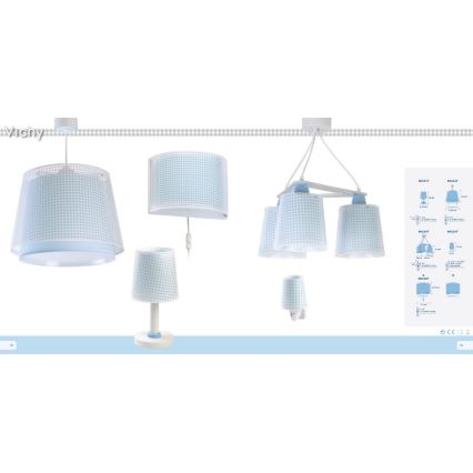 Dalber D-80224T - Dětský lustr VICHY 3xE27/60W/230V