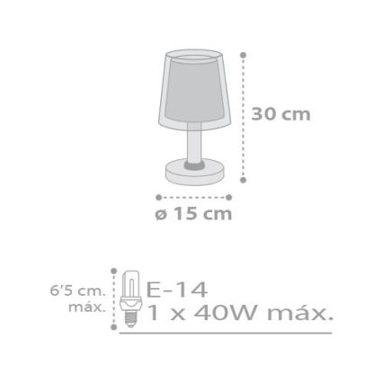Dalber D-81211H - Dětská lampička STARS 1xE14/40W/230V