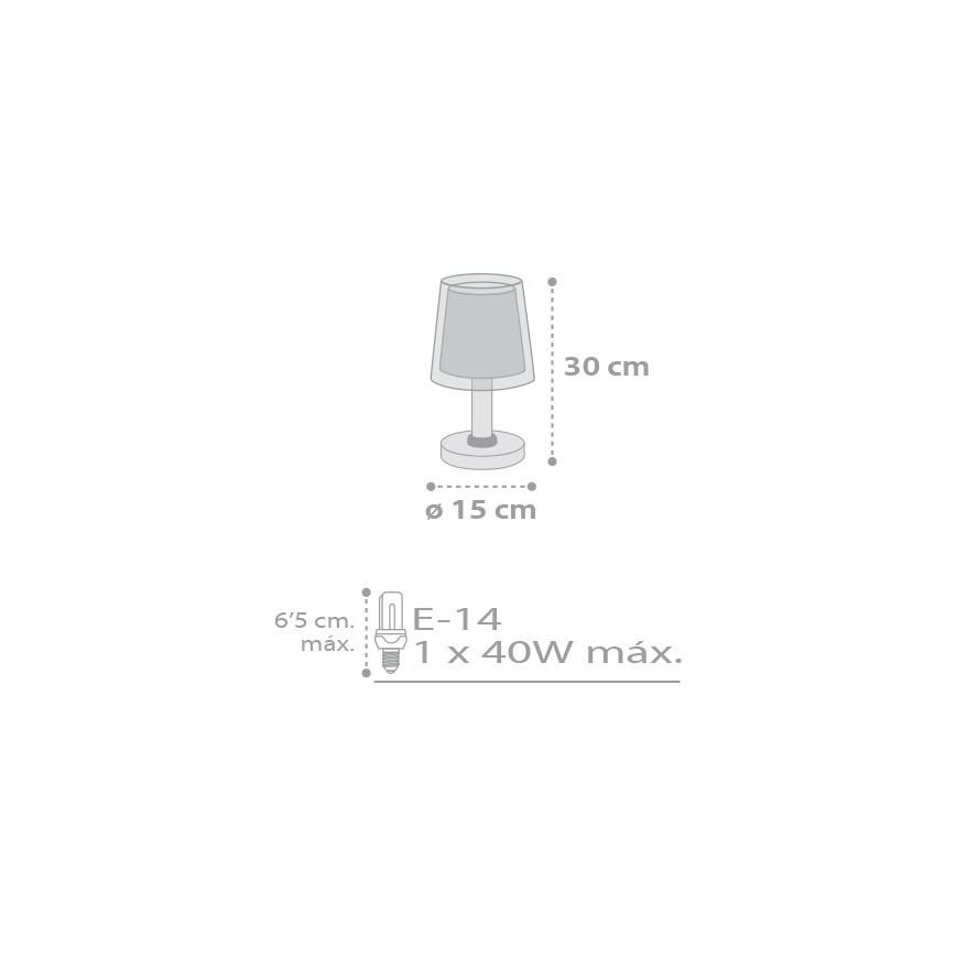 Dalber D-81211H - Dětská lampička STARS 1xE14/40W/230V