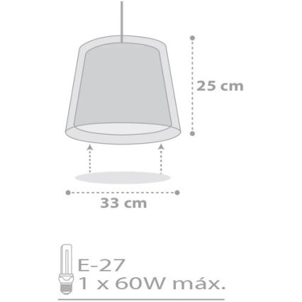 Dalber D-81212E - Dětský lustr STARS 1xE27/60W/230V