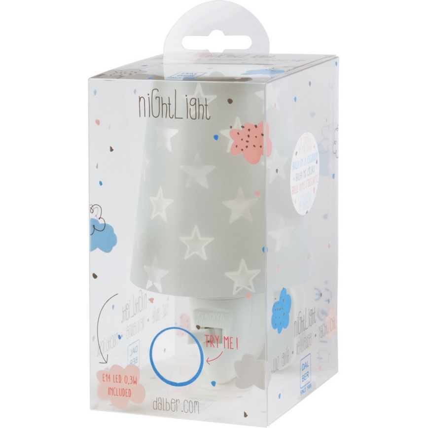 Dalber D-81215E - LED Dětské noční světlo STARS 1xLED/0,3W/230V