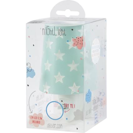 Dalber D-81215H - LED Dětské noční světlo STARS 1xLED/0,3W/230V