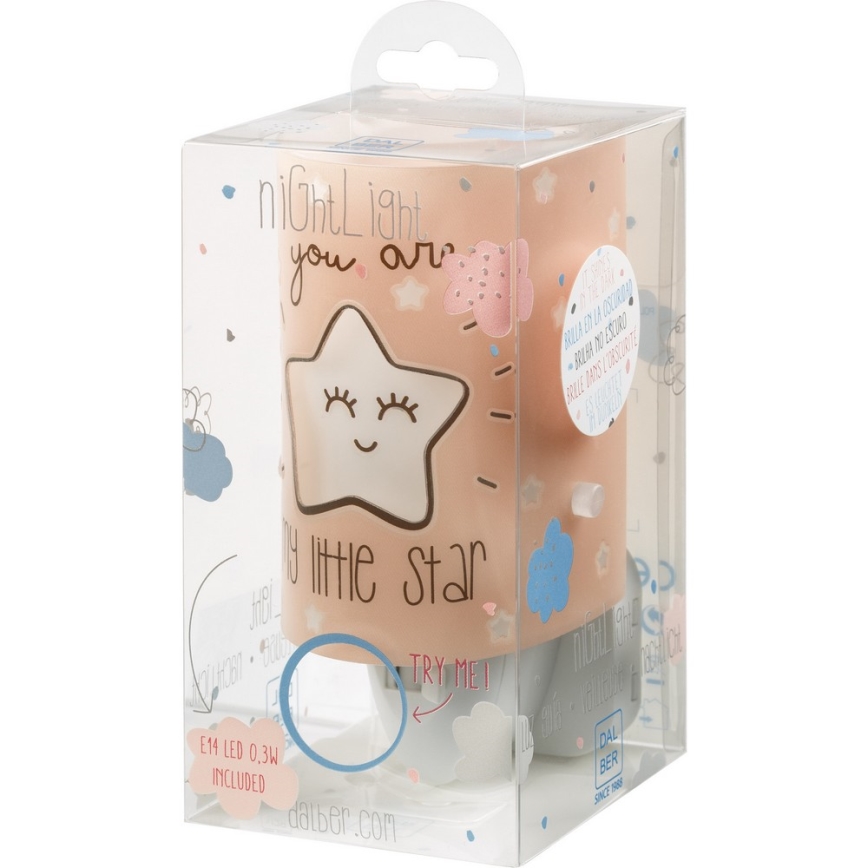 Dalber D-92841 - LED Dětské noční světlo MY LITTLE STAR 1xLED/0,3W/230V