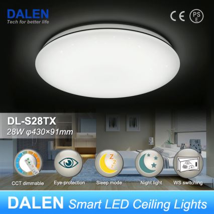 Dalen DL-S28TX - LED stmívatelné stropní svítidlo STAR SKY LED/28W/230V