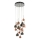 Där Lighting AUR1564 - Lustr na lanku AURELIA 15xG4/10W/230V černá/měděná