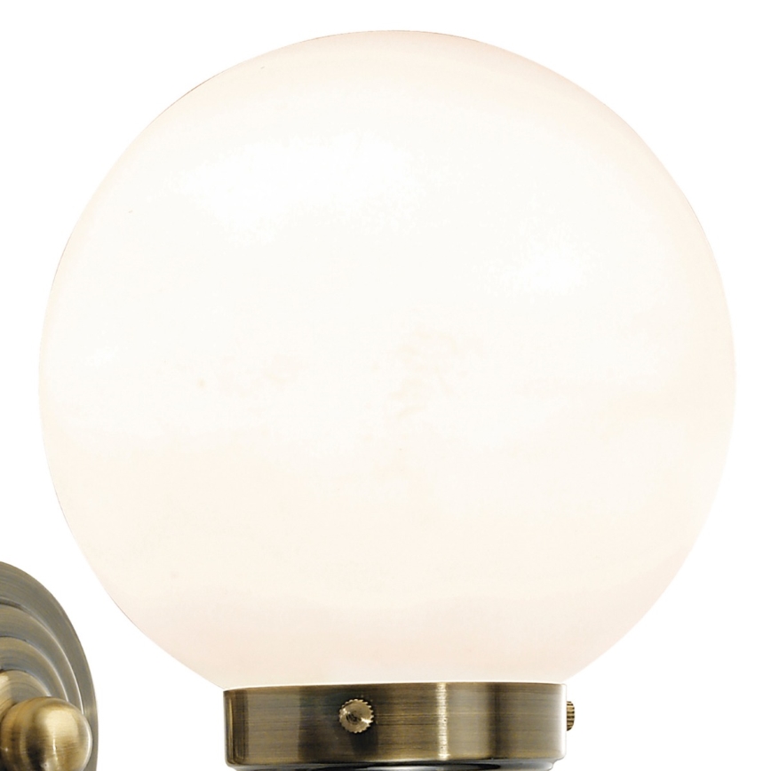 Där Lighting BAR0775 - Koupelnová nástěnná lampa BARCLAY 1xE14/40W/230V IP44 mosaz