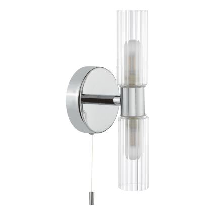 Där Lighting BOL0950 - Koupelnová nástěnná lampa BOLTON 2xG9/5W/230V IP44 lesklý chrom