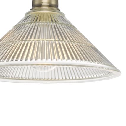 Där Lighting BOY0175 - Stropní svítidlo BOYD 1xE27/60W/230V pr. 25 cm mosaz/čirá