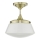 Där Lighting CAD0175 - Koupelnový přisazený lustr CADEN 1xE27/60W/230V IP44 mosaz