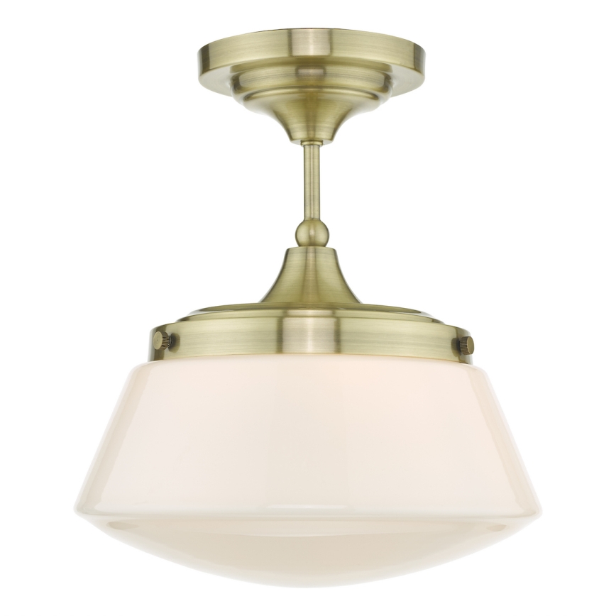 Där Lighting CAD0175 - Koupelnový přisazený lustr CADEN 1xE27/60W/230V IP44 mosaz