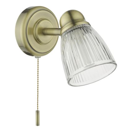 Där Lighting CED0775 - Koupelnová nástěnná lampa CEDRIC 1xG9/25W/230V IP44 mosaz