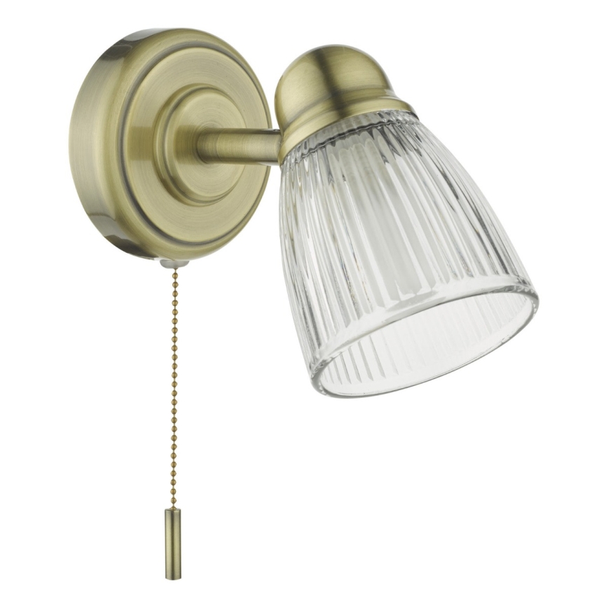 Där Lighting CED0775 - Koupelnová nástěnná lampa CEDRIC 1xG9/25W/230V IP44 mosaz