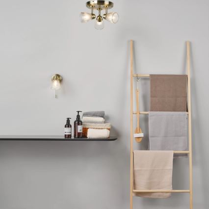 Där Lighting CED7675 - Koupelnové bodové svítidlo CEDRIC 3xG9/25W/230V IP44 mosaz
