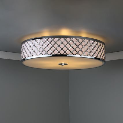 Där Lighting CIV5050 - Stropní svítidlo CIVIC 5xE14/60W/230V pr. 50 cm lesklý chrom