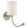 Där Lighting FET0775 - LED Nástěnná lampa FETA 1xE27/60W/230V + LED/1W mosaz