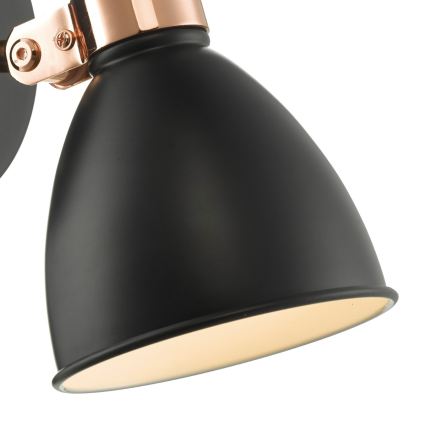 Där Lighting FRE0722 - Nástěnné bodové svítidlo FREDERICK 1xE14/40W/230V černá