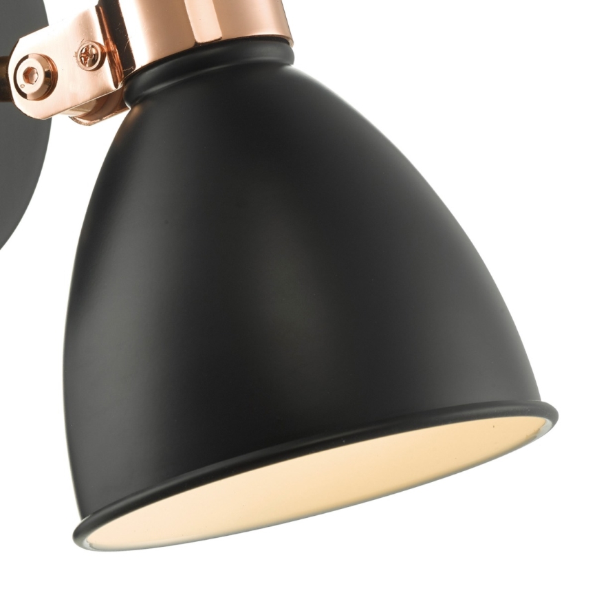 Där Lighting FRE0722 - Nástěnné bodové svítidlo FREDERICK 1xE14/40W/230V černá