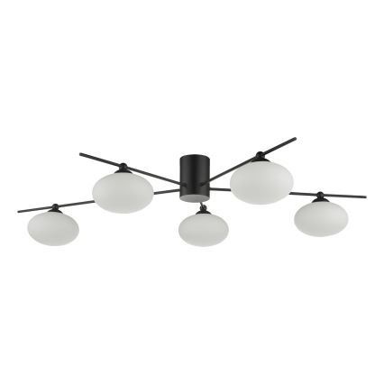Där Lighting JAS5422 - Přisazený lustr JASPER 5xG9/25W/230V černá
