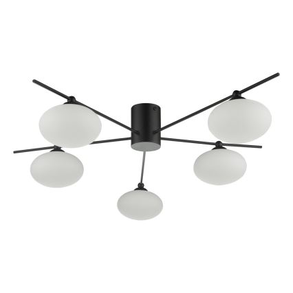 Där Lighting JAS5422 - Přisazený lustr JASPER 5xG9/25W/230V černá