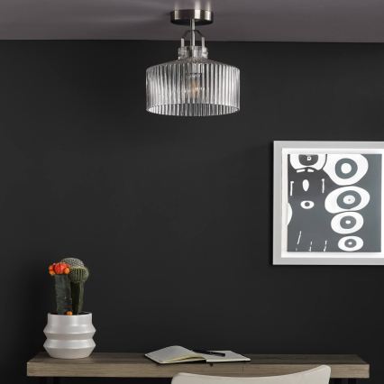 Där Lighting LEN4846 - Přisazený lustr LENKA 1xE27/60W/230V matný chrom