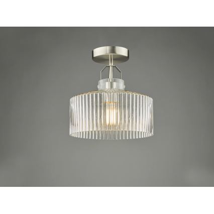 Där Lighting LEN4846 - Přisazený lustr LENKA 1xE27/60W/230V matný chrom