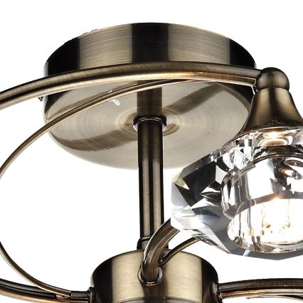 Där Lighting LUT0675 - Přisazený lustr LUTHER 6xG9/40W/230V mosaz