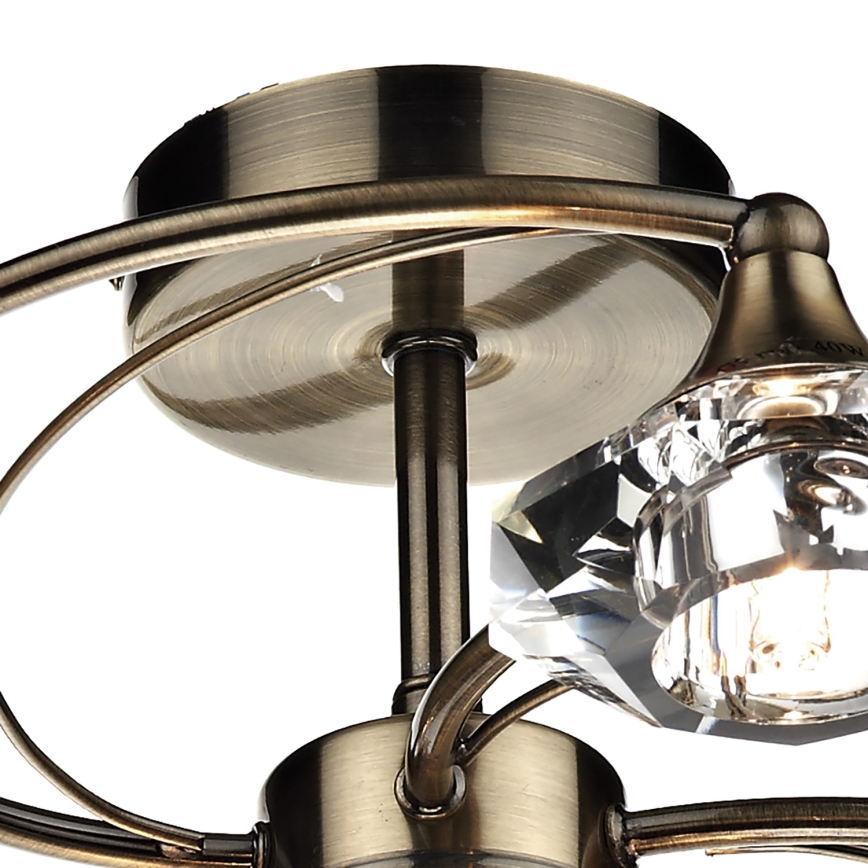 Där Lighting LUT0675 - Přisazený lustr LUTHER 6xG9/40W/230V mosaz