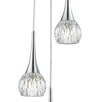 Där Lighting LYA0350 - Lustr na lanku LYALL 3xG9/40W/230V lesklý chrom