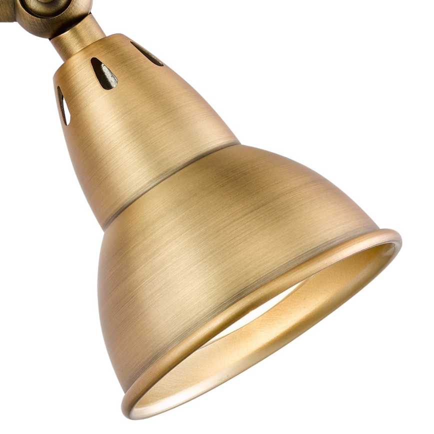 Där Lighting NAT0742 - Nástěnné bodové svítidlo NATHANIEL 1xGU10/11W/230V mosaz