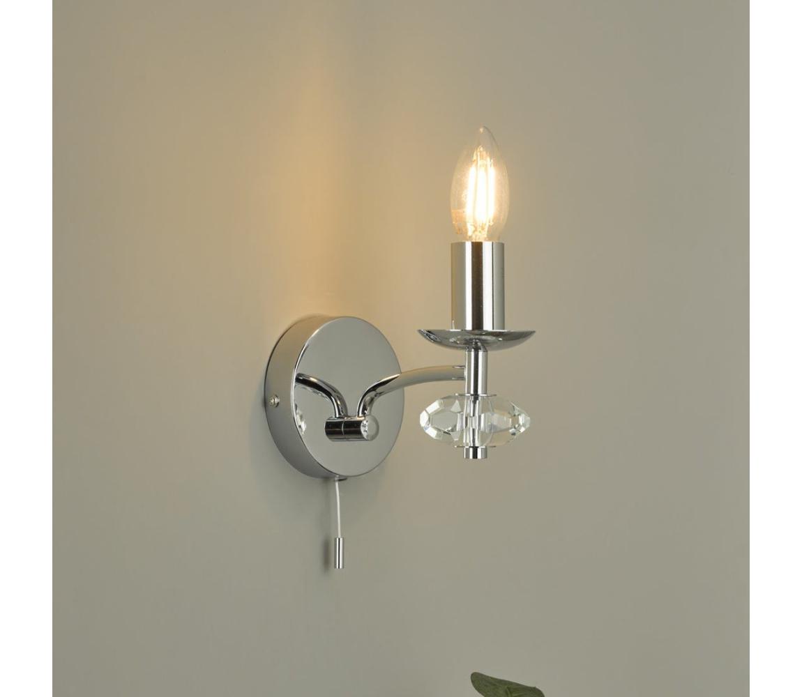Där Lighting Där Lighting OLE0750 - Nástěnná lampa OLEANA 1xE14/40W/230V lesklý chrom OLE0750