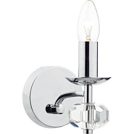 Där Lighting OLE0750 - Nástěnná lampa OLEANA 1xE14/40W/230V lesklý chrom